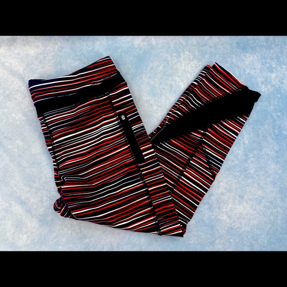 Anne Klein 🇺🇸 Patriotic Athletic Capri L - Picture 1 of 13